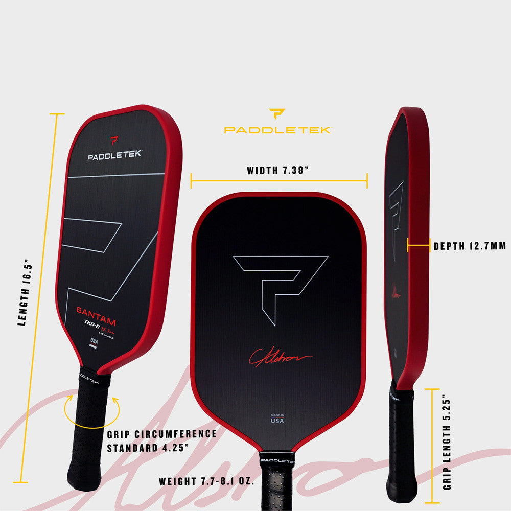 Paddletek Bantam TKO-C 12.7mm Pickleball Paddle | Pickleball Sports Top Pick