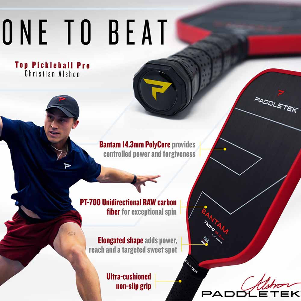 Paddletek Bantam TKO-C 14.3mm Pickleball Paddle | Pickleball Sports Classic