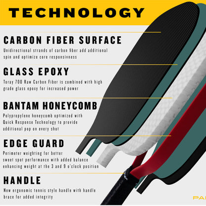 Paddletek Bantam TKO-CX 14.3mm Pickleball Paddle | Pickleball Sports Everyday