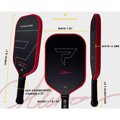 Paddletek Bantam TKO-CX 14.3mm Pickleball Paddle | Pickleball Sports Everyday