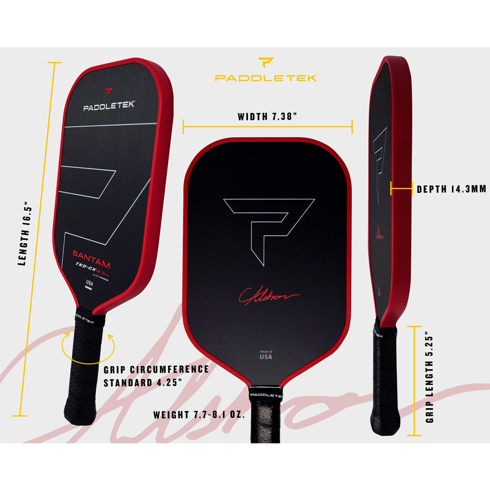Paddletek Bantam TKO-CX 14.3mm Pickleball Paddle | Pickleball Sports Everyday