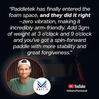 Paddletek Honeyfoam Reserve 14mm Pickleball Paddle | Pickleball Sports Great Value