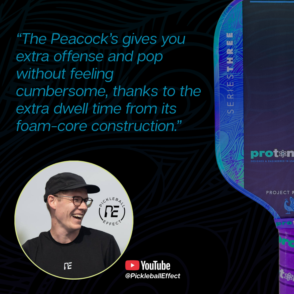 Proton Series Three Project Peacock 15mm Widebody Pickleball Paddle | Pickleball Sports Essential