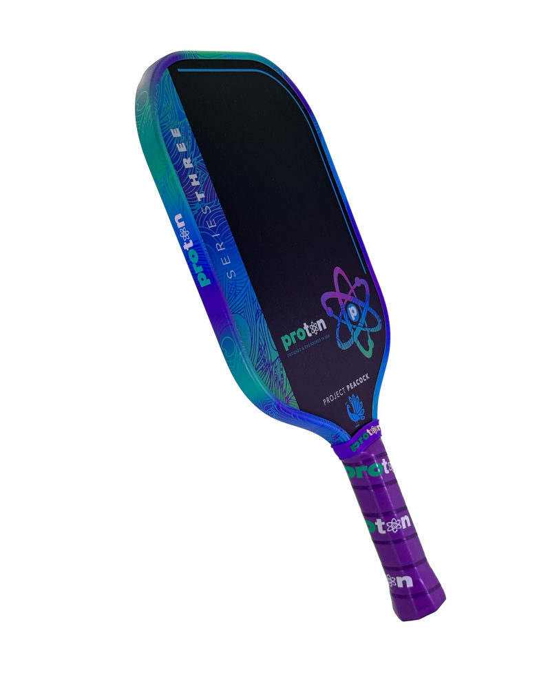 Proton Series Three Project Peacock 13mm Elongated Pickleball Paddle | Pickleball Sports Value
