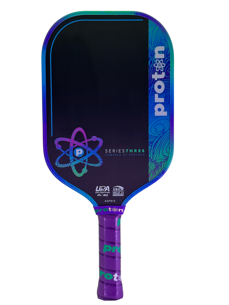Proton Series Three Project Peacock 13mm Elongated Pickleball Paddle | Pickleball Sports Value