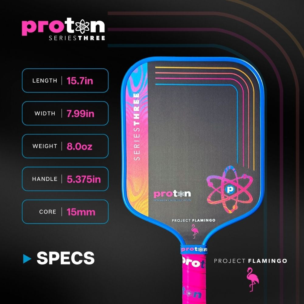 Proton Series Three Project Peacock 13mm Widebody Pickleball Paddle | Pickleball Sports Latest