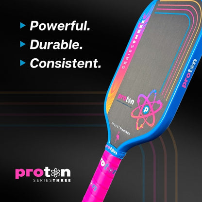 Proton Series Three Project Peacock 13mm Pickleball Paddle | Pickleball Sports Quality