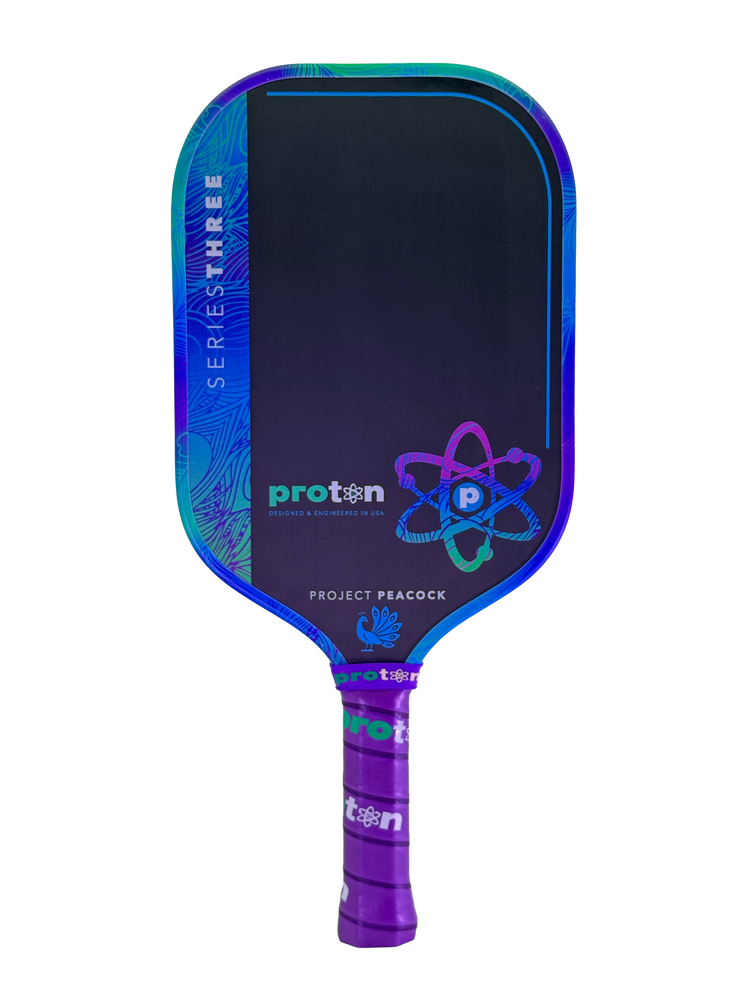 Proton Series Three Project Peacock 15mm Elongated Pickleball Paddle | Pickleball Sports Trusted