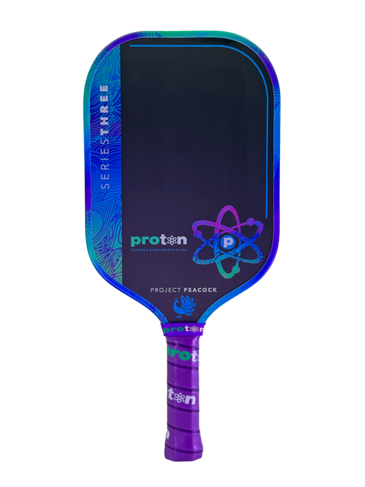 Proton Series Three Project Peacock 15mm Elongated Pickleball Paddle | Pickleball Sports Trusted