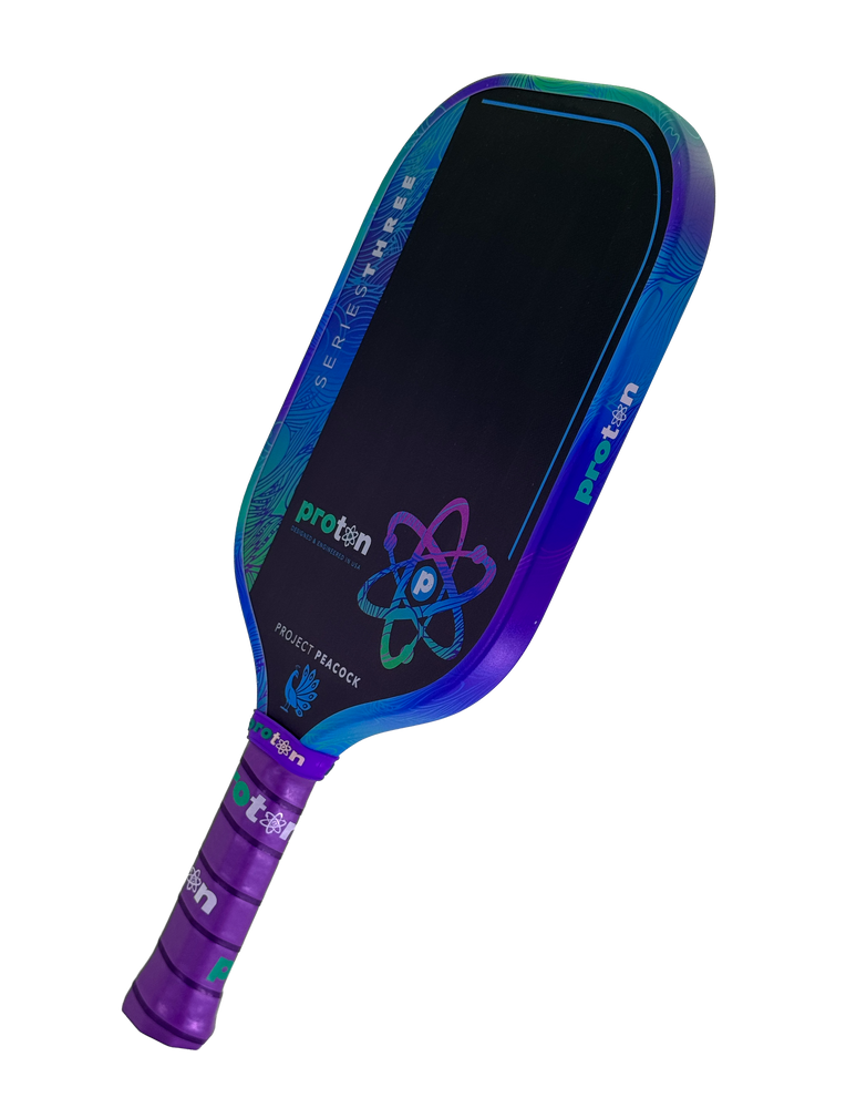 Proton Series Three Project Peacock 15mm Elongated Pickleball Paddle | Pickleball Sports Trusted
