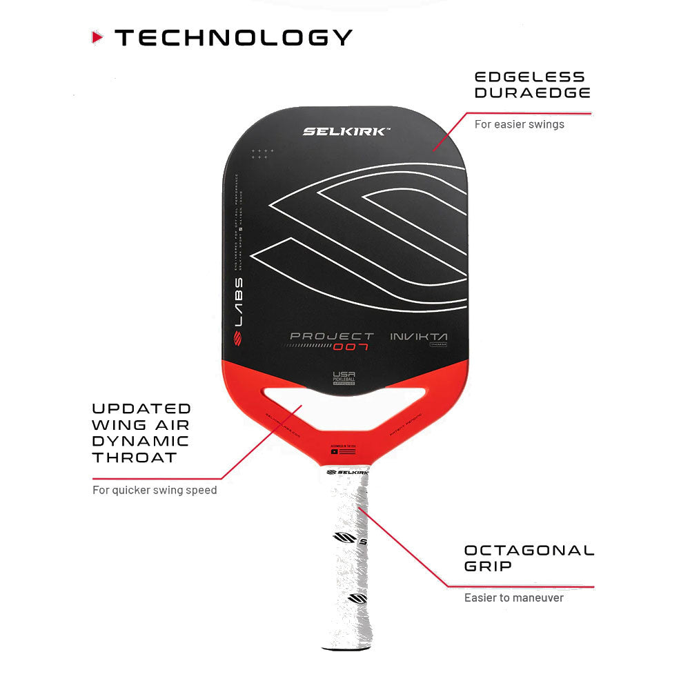 Selkirk Labs Project 007 Invikta 14mm Pickleball Paddle | Pickleball Sports Value