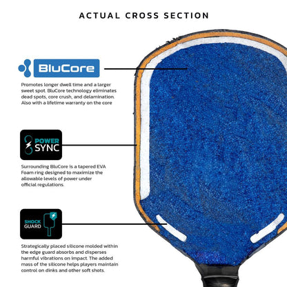 Diadem Edge BluCore Hybrid 16mm Pickleball Paddle | Pickleball Sports Essential
