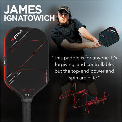 RPM Friction Pro Elongated V2 Carbon Fiber Pickleball Paddle | Pickleball Sports Trusted