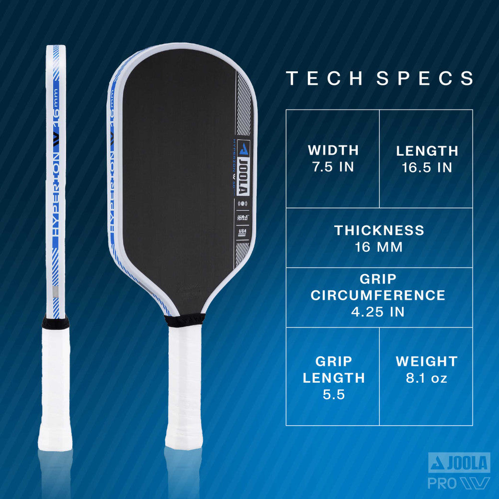 JOOLA Simone Jardim Hyperion Pro IV 16mm Pickleball Paddle | Pickleball Sports Classic