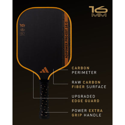 adidas ADIPOWER PRO Edition CTRL 16mm Pickleball Paddle | Pickleball Sports Quality