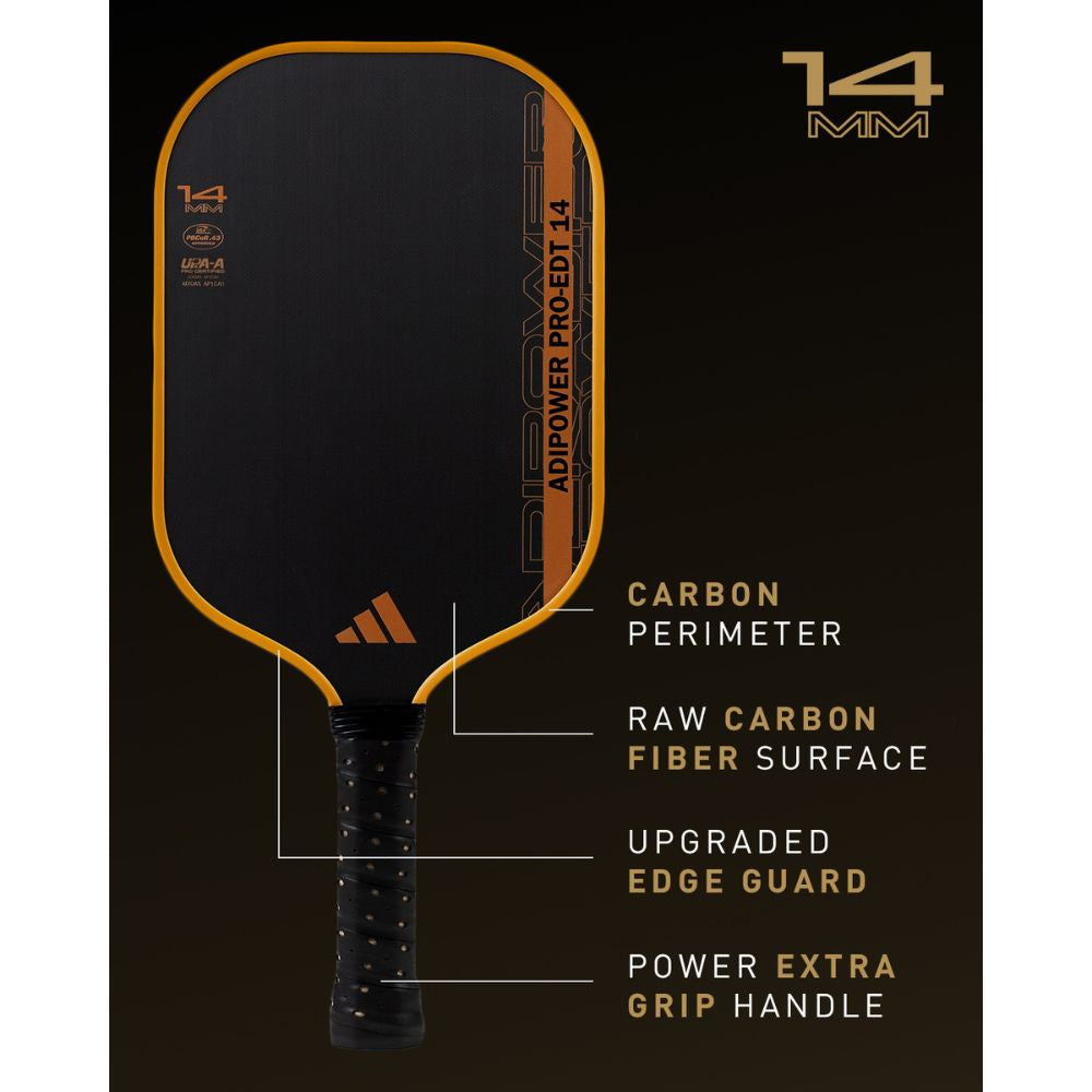 adidas ADIPOWER PRO Edition ATTK 14mm Pickleball Paddle | Pickleball Sports Customer Favorite