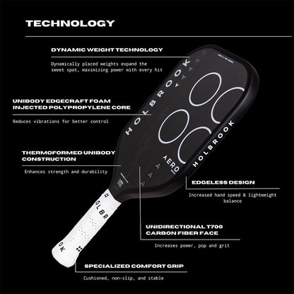 Holbrook Aero S 16mm Pickleball Paddle | Pickleball Sports Value