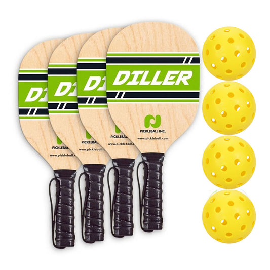 Diller Wood Paddle 4-Pack | Pickleball Sports Quality