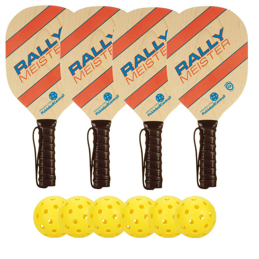 Rally Meister Wood Paddle Deluxe Bundle | Pickleball Sports Customer Favorite