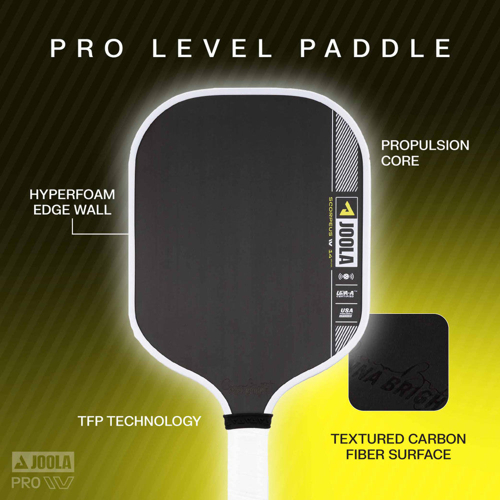 JOOLA Anna Bright Scorpeus Pro IV 14mm Pickleball Paddle - USED | Pickleball Sports Great Value