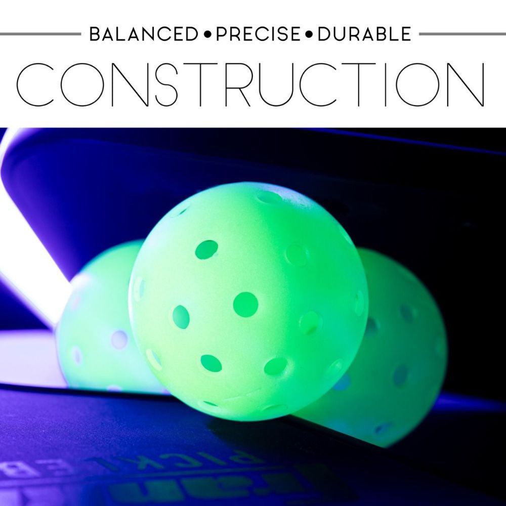 Franklin Sports Glow in the Dark X-40 Outdoor Pickleballs | Pickleball Sports Latest