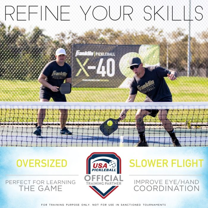 Franklin Sports Oversized Training Pickleballs | Pickleball Sports Quality