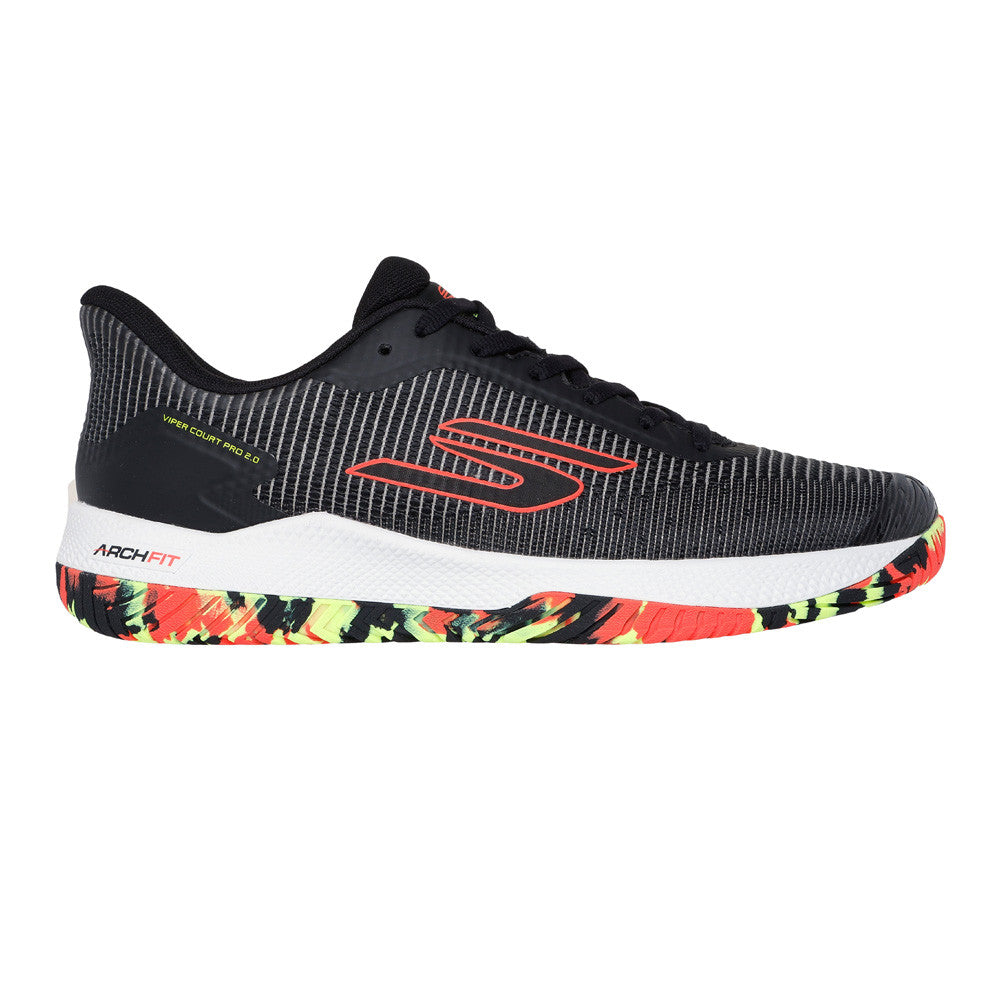 Skechers Viper Court Pro 2.0 Black/Multi  Shoe | Pickleball Sports Trusted