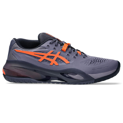 ASICS Gel-Resolution X  Greyish Purple/Nova Orange Court Shoe | Pickleball Sports Latest