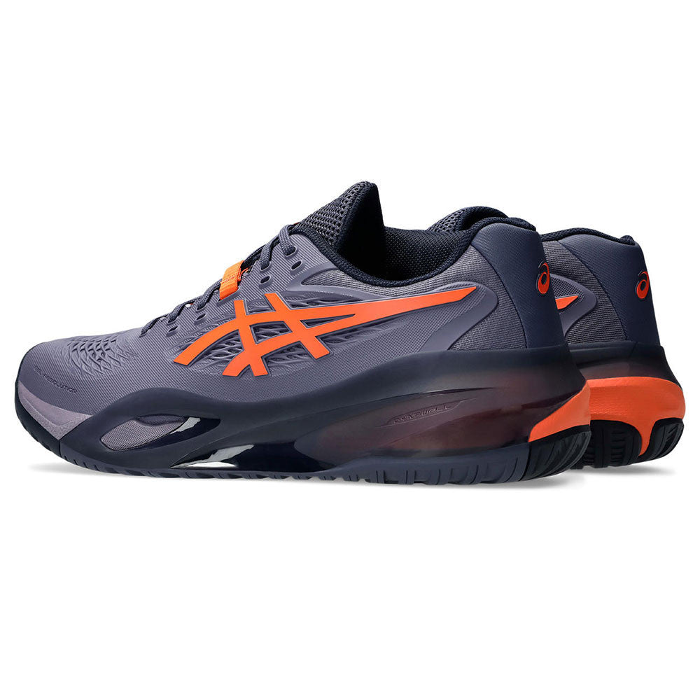 ASICS Gel-Resolution X  Greyish Purple/Nova Orange Court Shoe | Pickleball Sports Latest