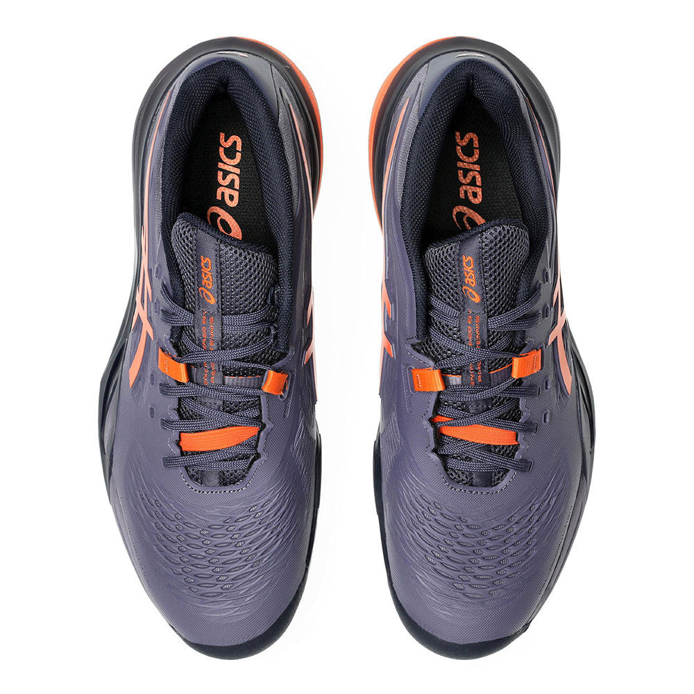 ASICS Gel-Resolution X  Greyish Purple/Nova Orange Court Shoe | Pickleball Sports Latest