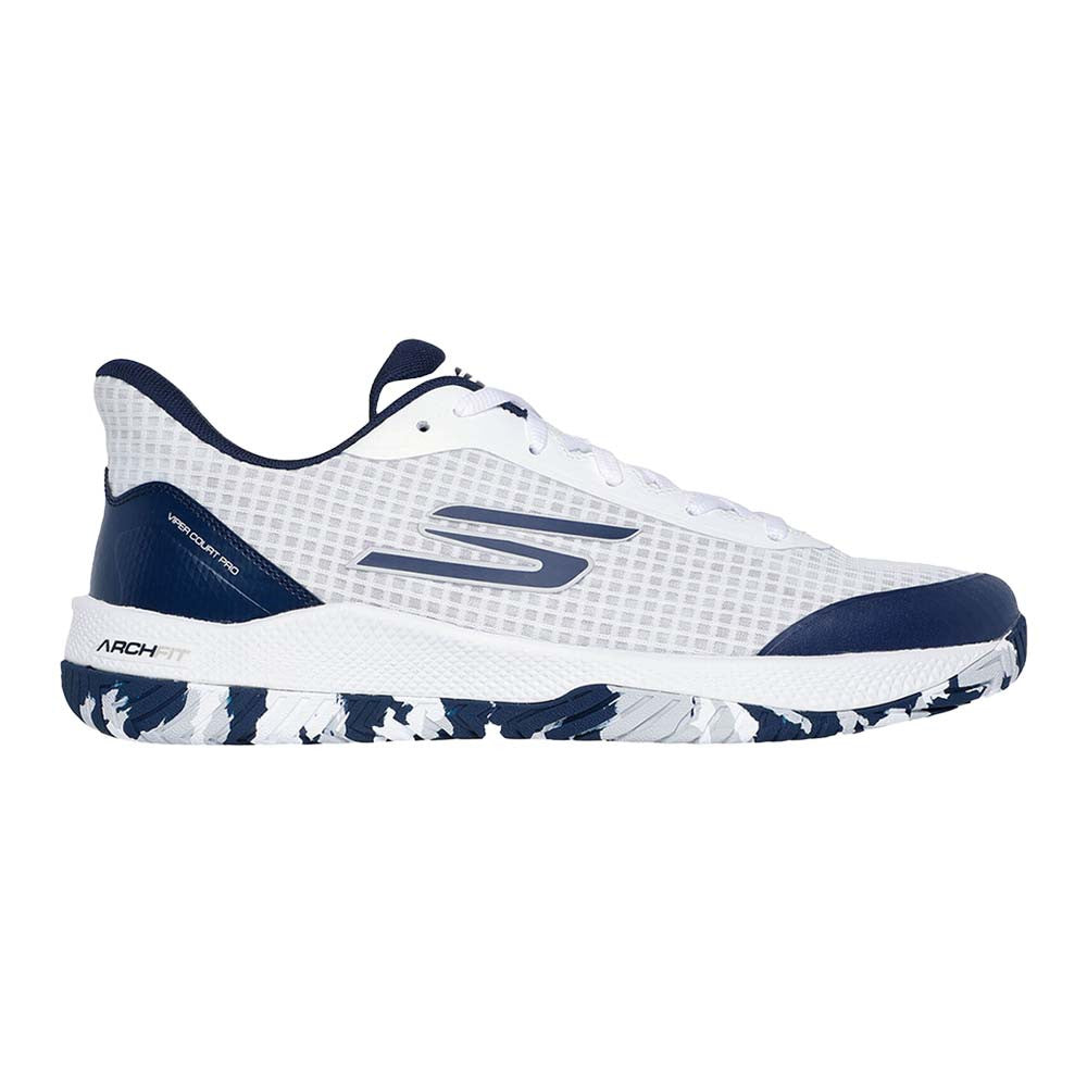 Skechers Viper Court Pro Pickleball Shoe - White/Navy | Pickleball Sports Classic