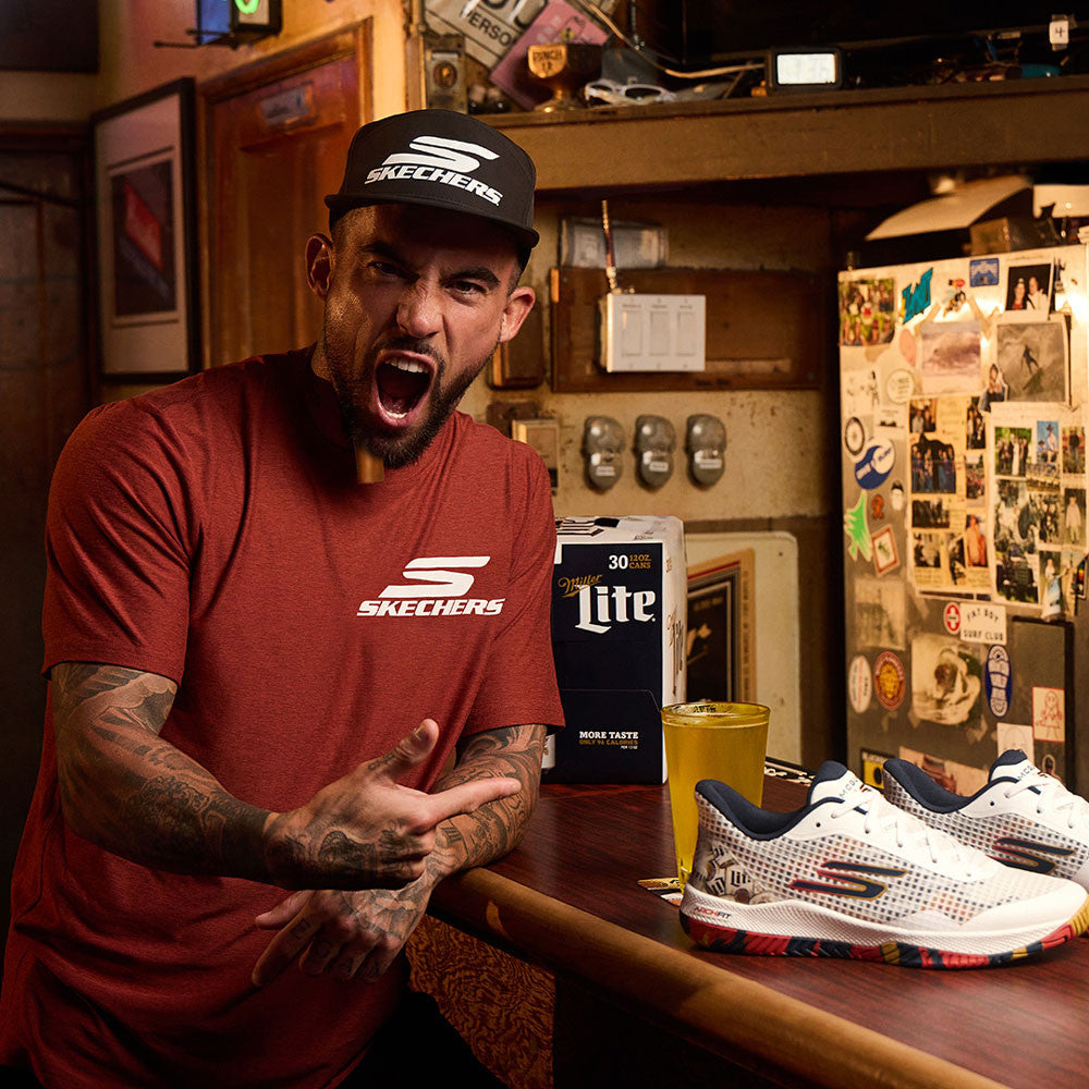 Skechers x Miller Lite Viper Court Pro LE Pickleball Shoe | Pickleball Sports Great Value