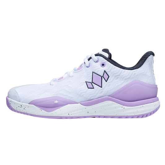 Diadem Court Burst Court Shoe - White/Purple | Pickleball Sports Essential