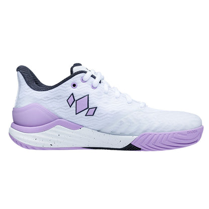 Diadem Court Burst Court Shoe - White/Purple | Pickleball Sports Essential