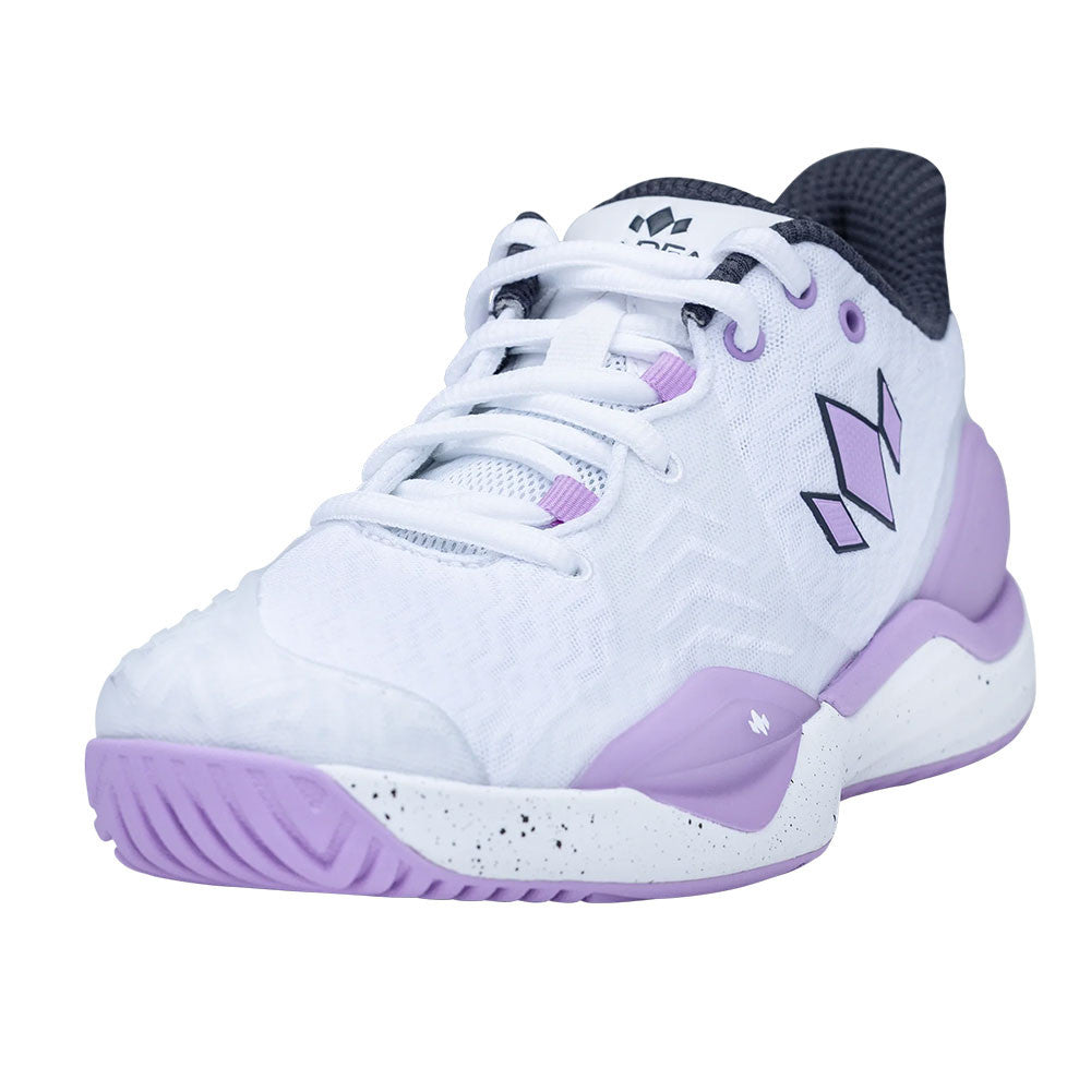 Diadem Court Burst Court Shoe - White/Purple | Pickleball Sports Essential