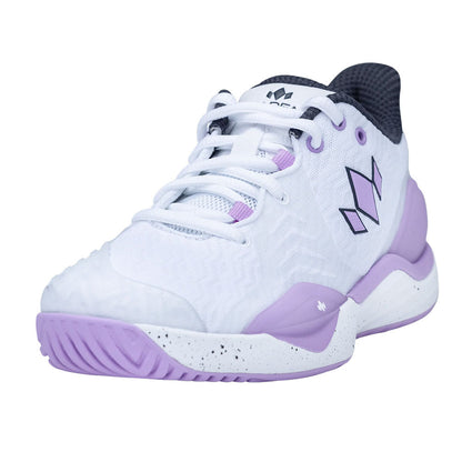 Diadem Court Burst Court Shoe - White/Purple | Pickleball Sports Essential