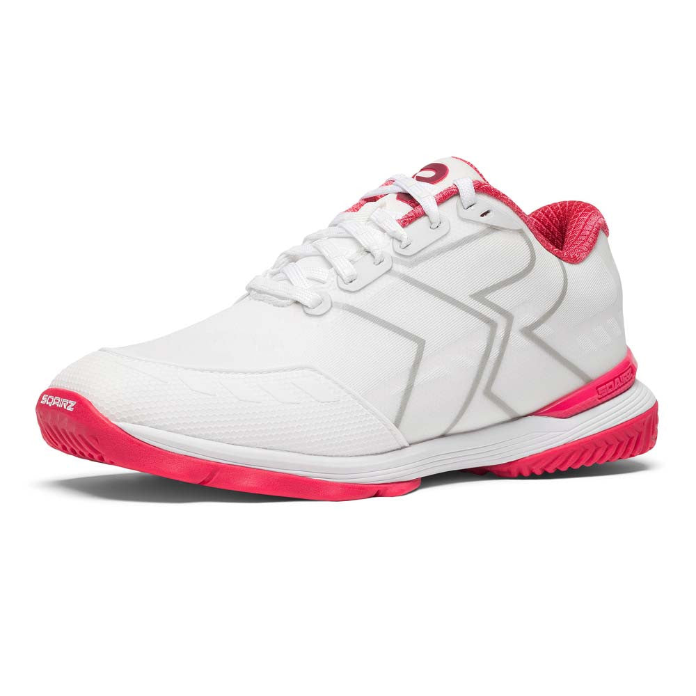 SQAIRZ XRZ™ White/Dark Pink  Pickleball Court Shoes | Pickleball Sports Latest