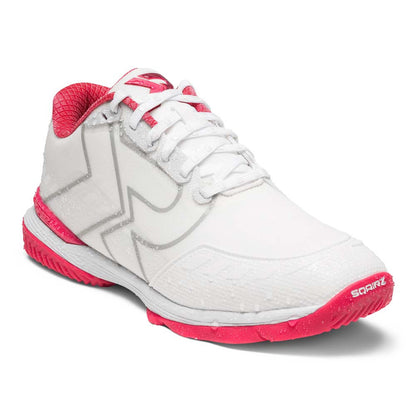 SQAIRZ XRZ™ White/Dark Pink  Pickleball Court Shoes | Pickleball Sports Latest