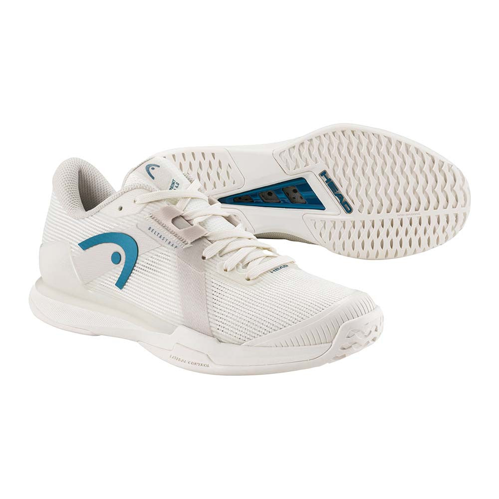 HEAD Sprint Pro 4.0 Court Shoe  - Chalk White/Twilight Blue | Pickleball Sports Top Pick