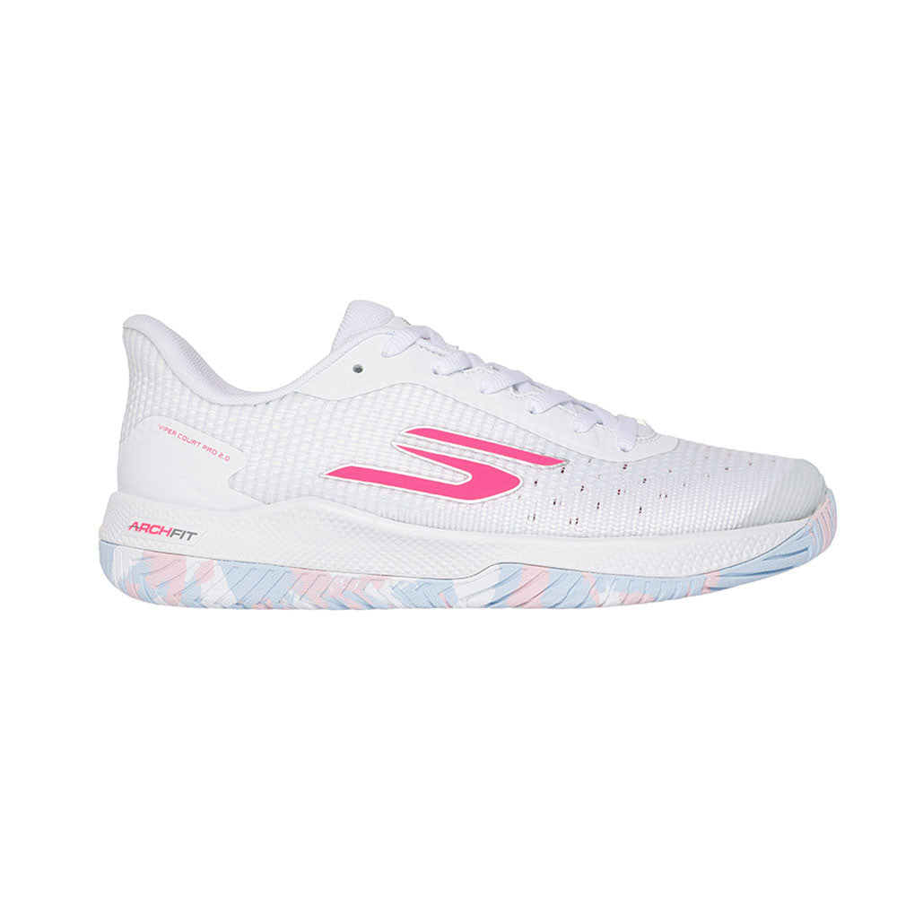 Skechers Viper Court Pro 2.0 White/Multi  Shoe | Pickleball Sports Everyday