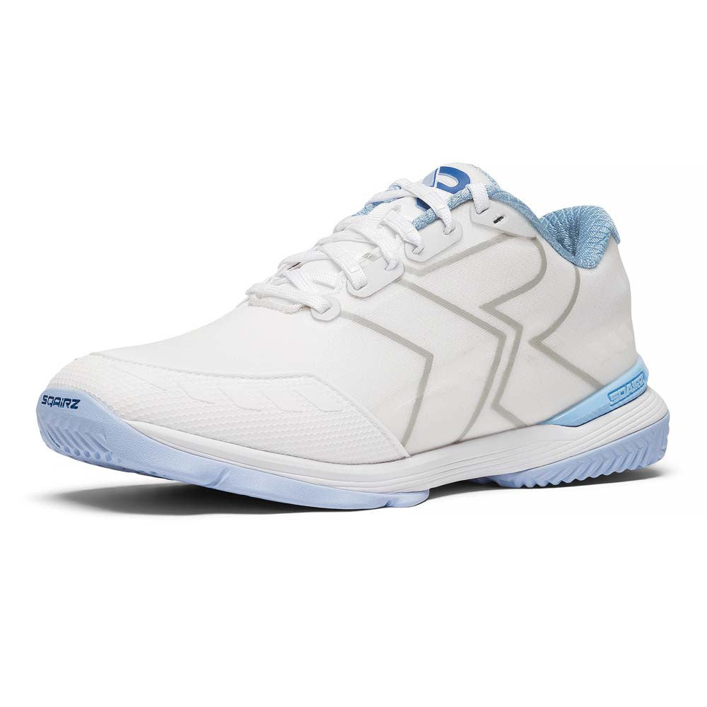 SQAIRZ XRZ™ White/Light Blue  Pickleball Court Shoes | Pickleball Sports Customer Favorite