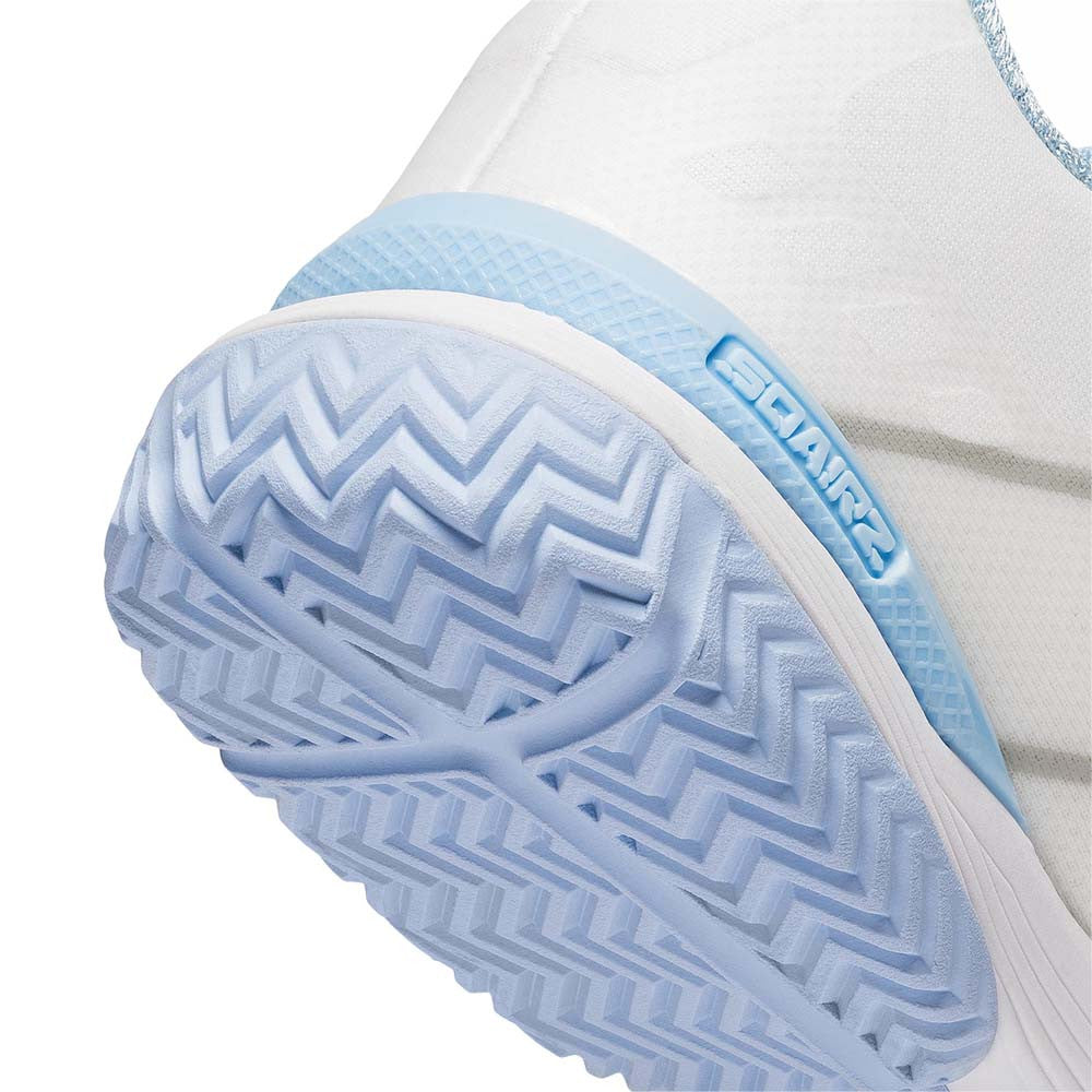 SQAIRZ XRZ™ White/Light Blue  Pickleball Court Shoes | Pickleball Sports Customer Favorite