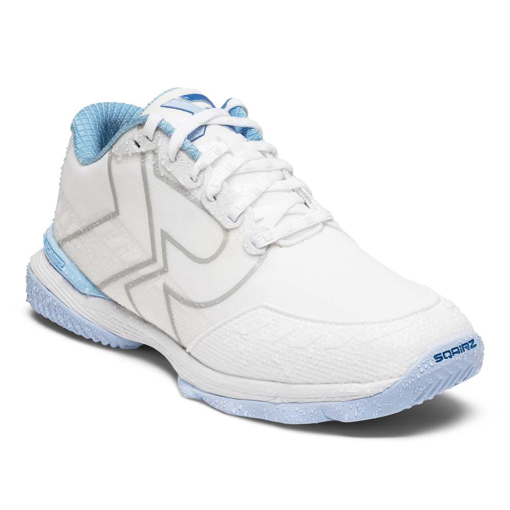 SQAIRZ XRZ™ White/Light Blue  Pickleball Court Shoes | Pickleball Sports Customer Favorite