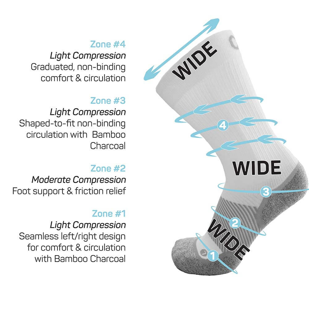 OS1st WP4Plus Wide Crew Socks | Pickleball Sports Top Pick