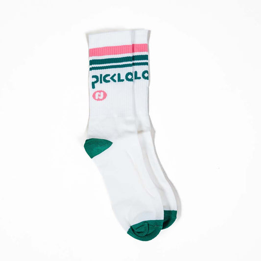Heritage Pickle-ball Stripe Crew Socks | Pickleball Sports Essential