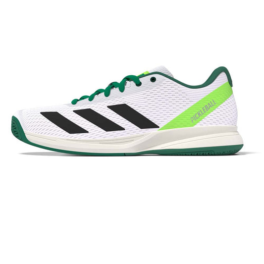 adidas White/Black/Green Courtflash  Pickleball Shoe | Pickleball Sports Everyday