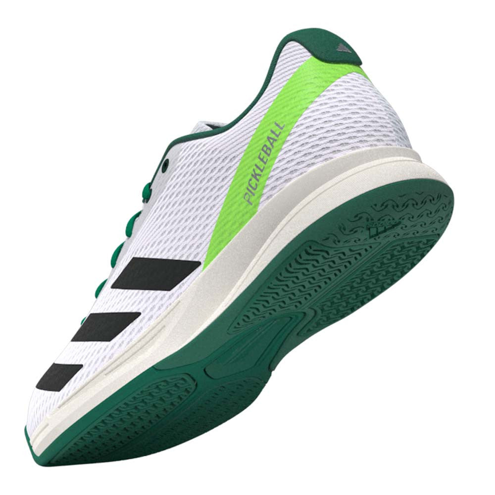 adidas White/Black/Green Courtflash  Pickleball Shoe | Pickleball Sports Everyday