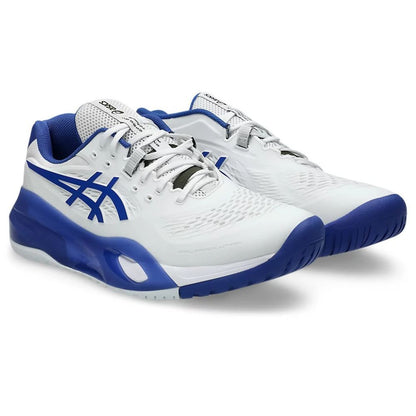 ASICS Gel-Resolution X Wide Court Shoe - White/Dark Cobalt | Pickleball Sports Latest