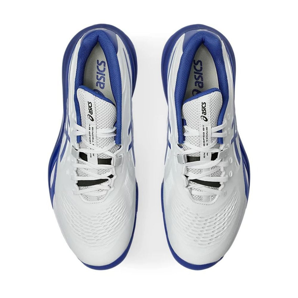 ASICS Gel-Resolution X Wide Court Shoe - White/Dark Cobalt | Pickleball Sports Latest