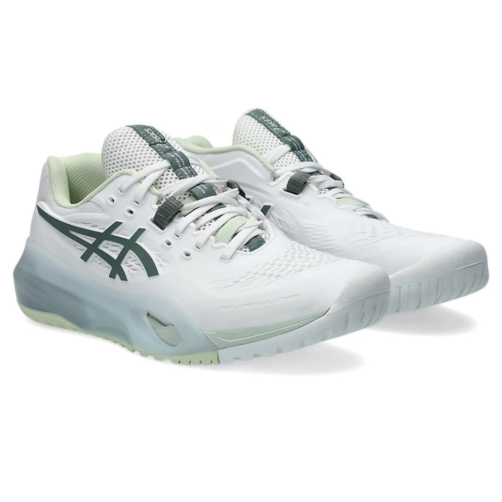 ASICS Gel Resolution X Pickleball Shoe - White/Monument Blue | Pickleball Sports Quality